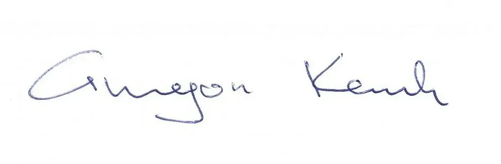 Signature of Grzegorz Kornak
